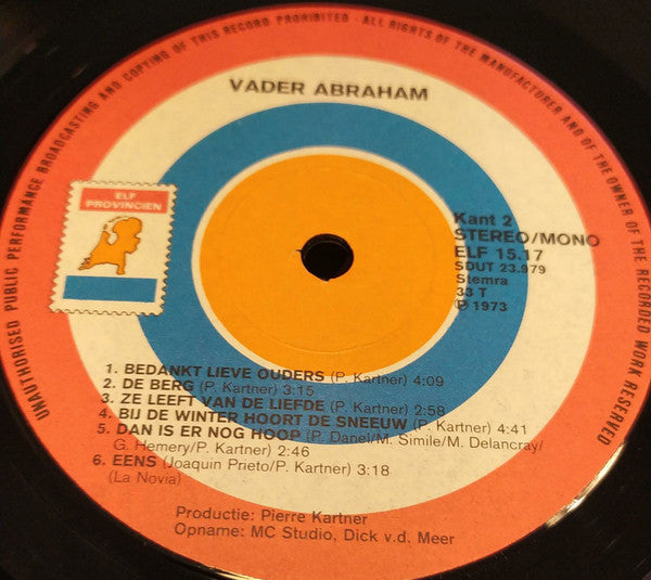 Vader Abraham - Zo Is Het Leven (LP) 52178 Vinyl LP Vinyl Goed / Hoes Goed