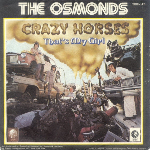 Osmonds - Crazy Horses 38752b Vinyl Singles Vinyl Goed / Hoes Redelijk