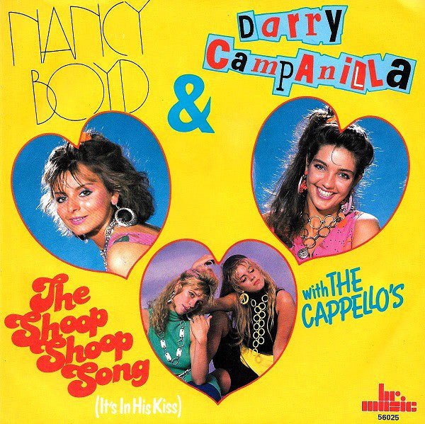 Nancy Boyd & Darry Campanilla With The Cappello's - The Shoop Shoop Song (It's In His Kiss) 20515 Vinyl Singles Vinyl Goed / Hoes Goed