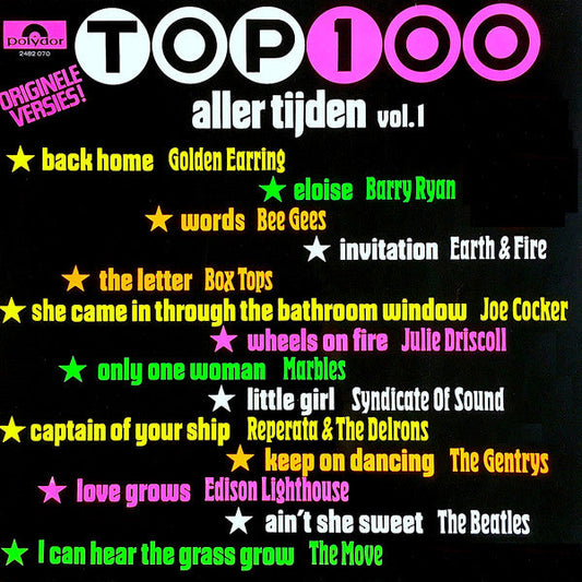 Various - Top 100 Aller Tijden Vol.1 (LP) 51769 Vinyl LP Vinyl Goed / Hoes Goed