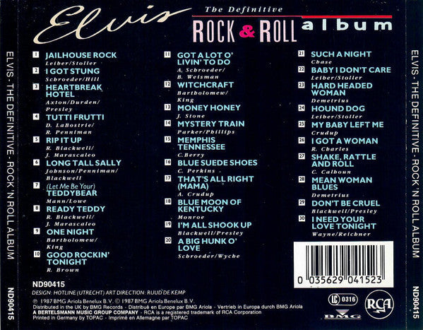 Elvis Presley - The Definitive Rock & Roll Album (CD) 70744 Compact Disc Goede Staat