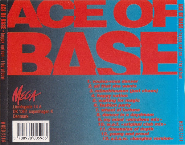 Ace Of Base - Happy Nation (CD) 70862 Compact Disc Goede Staat