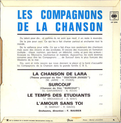 Les Compagnons De La Chanson - La Chanson De Lara 40076 Vinyl Singles EP Vinyl Goed / Hoes Goed