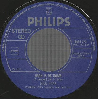 Nico Haak - Is Je Moeder Niet Thuis 43481 Vinyl Singles Vinyl Goed / Hoes Goed