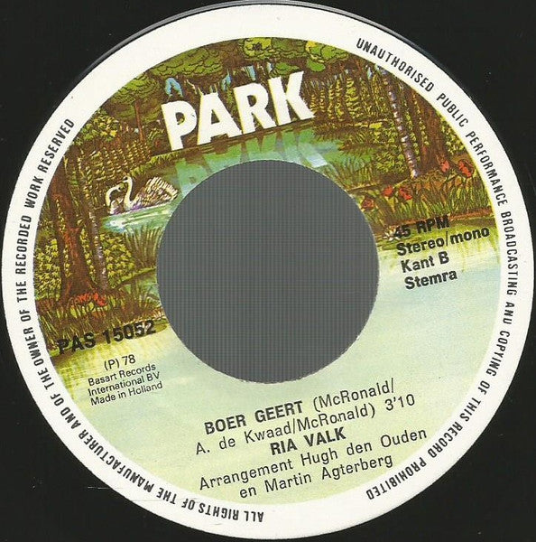 Ria Valk - Gij Mag Me Toch Niet Pakken 23688 Vinyl Singles Vinyl Goed / Hoes Goed