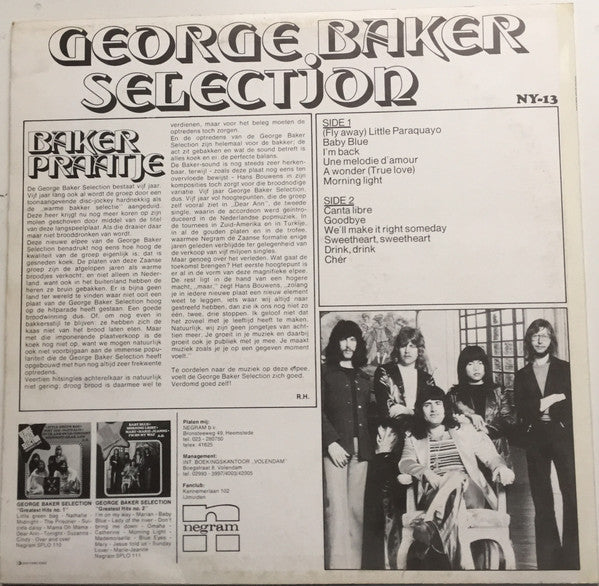 George Baker Selection - Hot Baker (LP) 51840 Vinyl LP Vinyl Goed / Hoes Goed