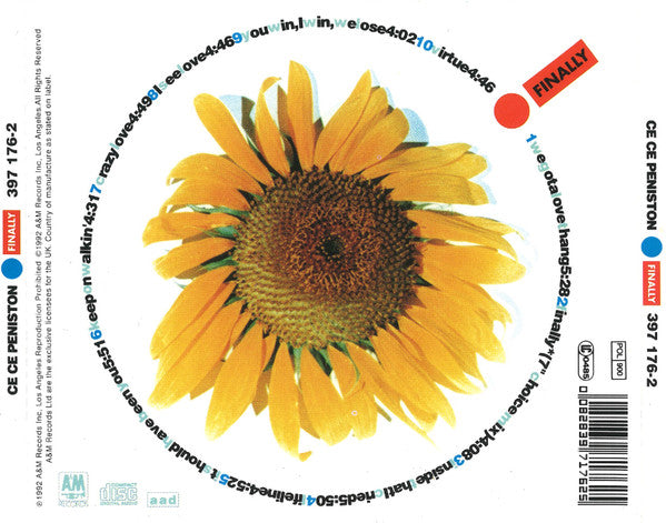 Ce Ce Peniston - Finally (CD) 70375 Compact Disc Single Goede Staat