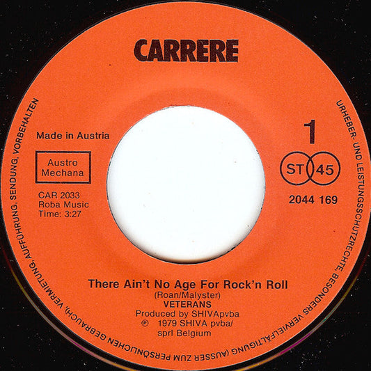 Veterans - There Ain't No Age For Rock 'n' Roll 41823 Vinyl Singles Vinyl Goed / Hoes Generic