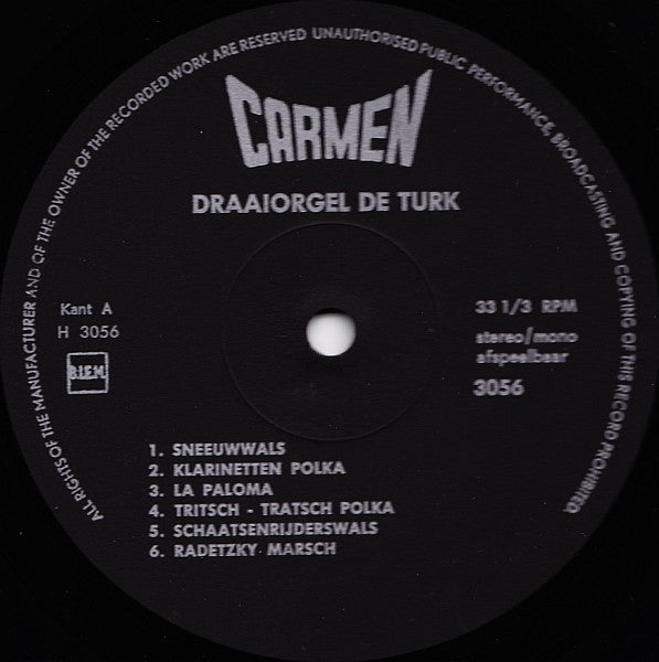 Drehorgel De Turk - Drehorgel De Turk (LP) 41595
