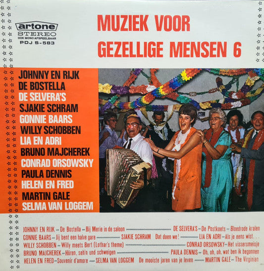 Various - Muziek Voor Gezellige Mensen 6 (LP) 52261 Vinyl LP Vinyl Goed / Hoes Goed