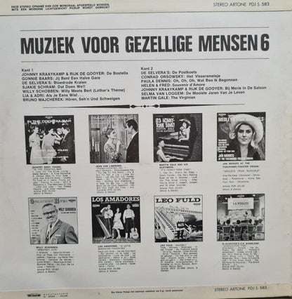 Various - Muziek Voor Gezellige Mensen 6 (LP) 52261 Vinyl LP Vinyl Goed / Hoes Goed