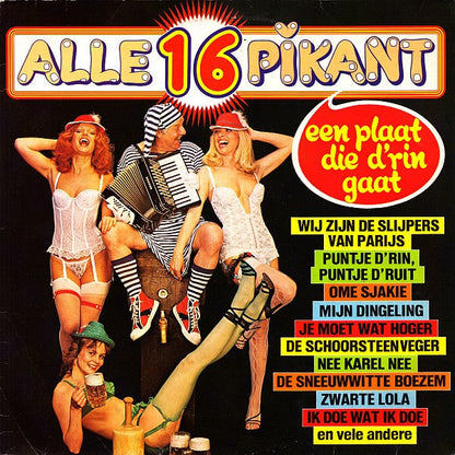 Peter En De Pezers - Alle 16 Pikant - Een Plaat Die D'rin Gaat (LP) 52041 Vinyl LP Vinyl Goed / Hoes Goed