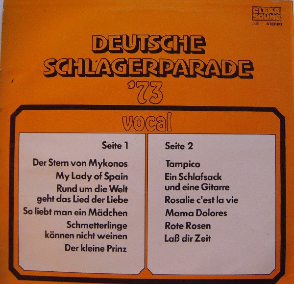 Unknown Artist - Die Deutsche Schlagerparade '73 (LP) 50623 Vinyl LP JUKEBOXSINGLES.NL   