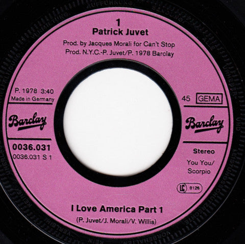 Patrick Juvet – Ich liebe Amerika Teil I und II 07780