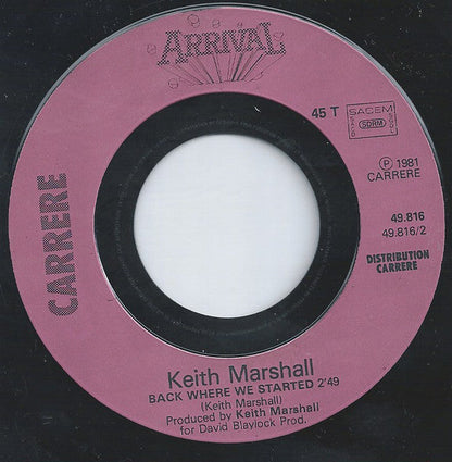 Keith Marshall - Silver And Diamonds 16212