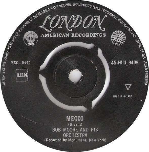 Bob Moore - Mexico 42479 Vinyl Singles Vinyl Goed / Hoes Generic