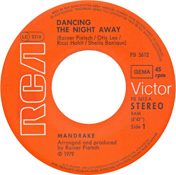 Mandrake - Dancing The Night Away 33380