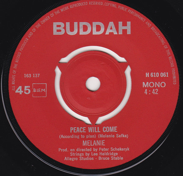 Melanie - Peace Will Come 30507
