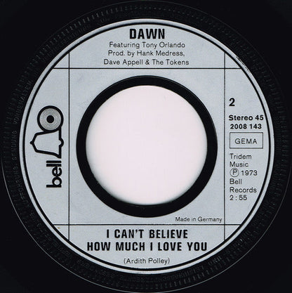 Dawn - Tie A Yellow Ribbon Vinyl Singles Vinyl Zeer Goed / Hoesje Generic "VINYLSINGLES.NL"