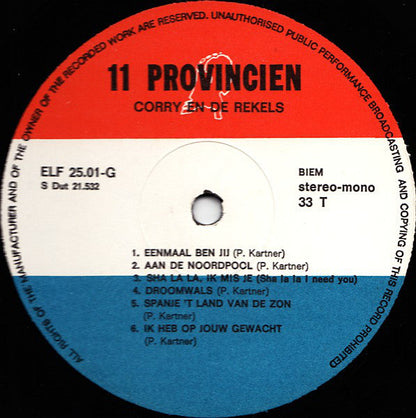 Corry En De Rekels - Corry En De Rekels 2 (LP) 97-98330 Vinyl LP Vinyl Zeer Goed / Hoesje Goed "VINYLSINGLES.NL"