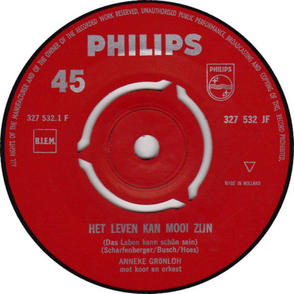 Anneke Gronloh - Het Leven Kan Mooi Zijn 13855 Vinyl Singles Vinyl Zeer Goed / Hoesje Goed "VINYLSINGLES.NL"