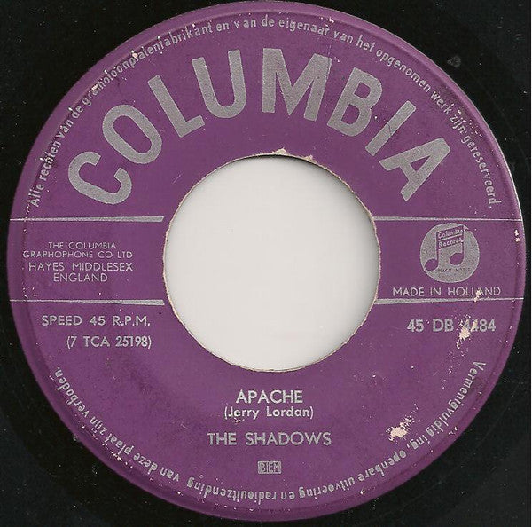 Shadows - Apache 42431 Vinyl Singles Vinyl Goed / Hoes Generic