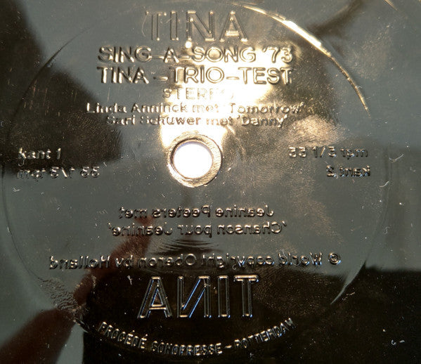 Various - Sing A Song '73 Tina-Trio-Test (Flexidisc) 34276 Flexidisc Vinyl Goed / Hoes Goed