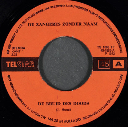 Zangeres Zonder Naam - De Bruid 25882 Vinyl Singles Vinyl Goed / Hoes Generic