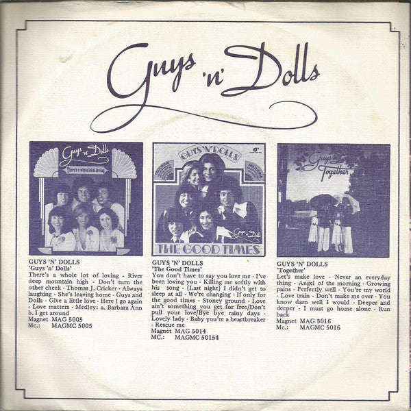 Guys 'N' Dolls - Angel Of The Morning 35341 Vinyl Singles Vinyl Zeer Goed / Hoesje Goed "VINYLSINGLES.NL"