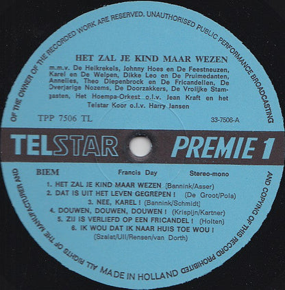 Various - Johnny Hoes Presenteert: Het Zal Je Kind Maar Wezen! (LP) 49983 Vinyl LP JUKEBOXSINGLES.NL   