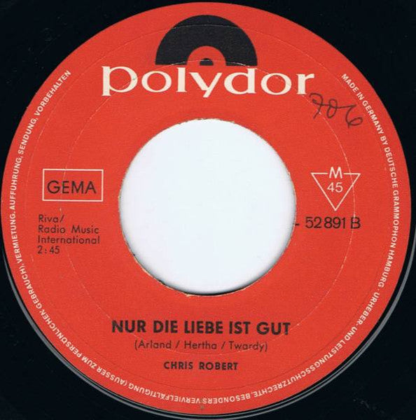 Chris Roberts - Wenn Du Mal Einsam Bist (Rowbottom Square) 42347 Vinyl Singles Vinyl Goed / Hoes Generic