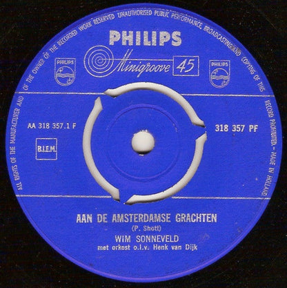 Wim Sonneveld - Aan De Amsterdamse Grachten 41813 Vinyl Singles Vinyl Goed / Hoes Generic