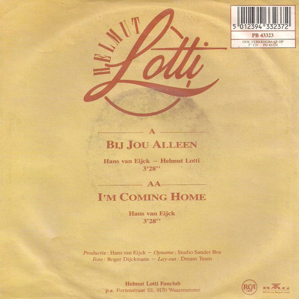 Helmut Lotti - Bij Jou Alleen 41254 Vinyl Singles Vinyl Goed / Hoes Goed