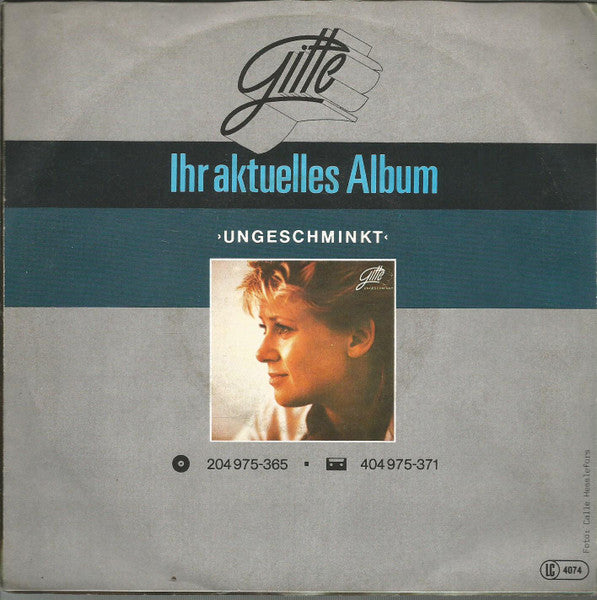 Gitte Hænning - Ich Will Alles Vinyl Singles Vinyl Zeer Goed / Hoesje Goed "VINYLSINGLES.NL"