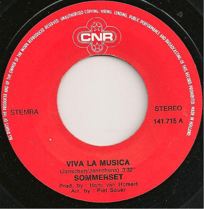 Sommerset - Viva La Musica 28455 Vinyl Singles Vinyl Goed / Hoes Goed