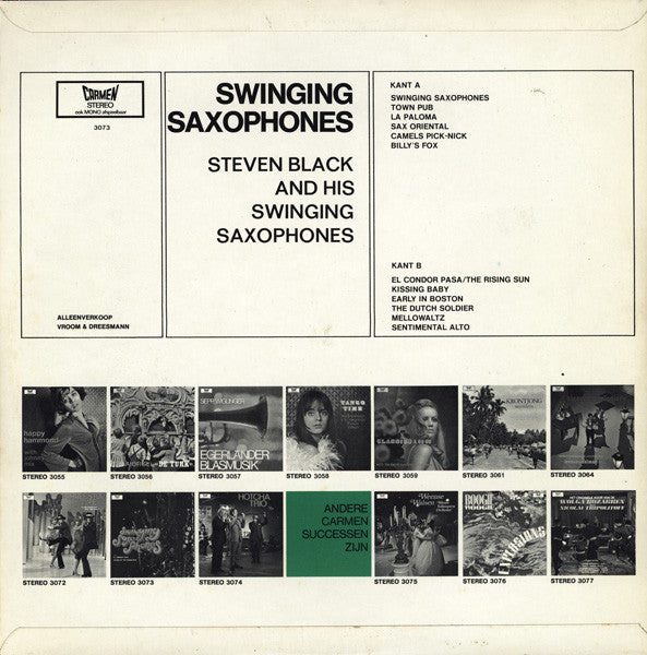 Steven Black and his Swinging Saxophones - Swinging Saxophones (LP) 46972 Vinyl LP JUKEBOXSINGLES.NL   