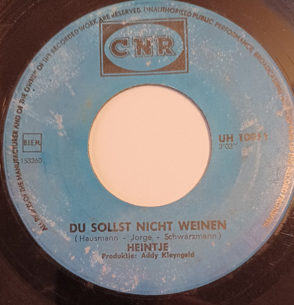 Heintje - Ich Bau' Dir Ein Schloss Vinyl Singles Vinyl Zeer Goed / Hoesje Generic "VINYLSINGLES.NL"