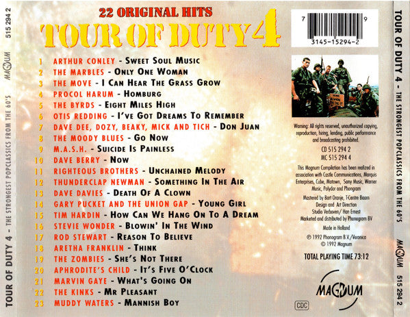 Various - Tour Of Duty 4 (CD) 70559 Compact Disc Goede Staat