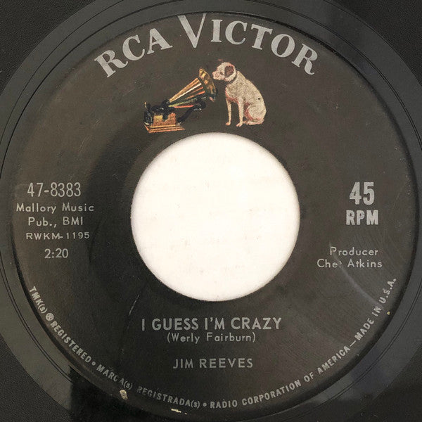 Jim Reeves - I Guess I'm Crazy 40452 Vinyl Singles Vinyl Goed / Hoes Generic