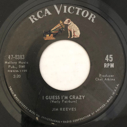 Jim Reeves - I Guess I'm Crazy 40452 Vinyl Singles Vinyl Goed / Hoes Generic