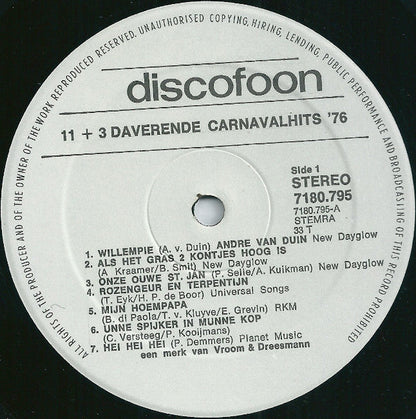 Verschiedene - Willempie, Wenn das Gras 2 Stk. hoch ist, steht es wie eine Garnele '76 (LP) 49885