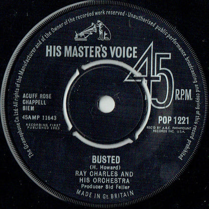 Ray Charles And His Orchestra / Ray Charles - Busted / Making Believe 41850 Vinyl Singles Vinyl Goed / Hoes Generic