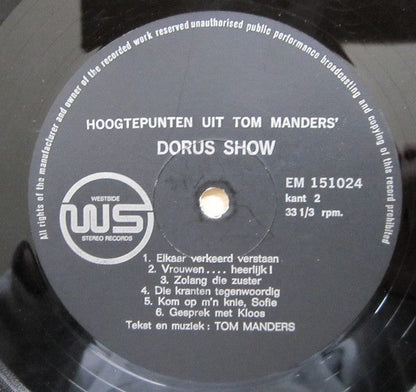 Dorus - Hoogtepunten Uit Tom Manders' Dorus Show (LP) 40742 Vinyl LP JUKEBOXSINGLES.NL   