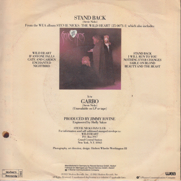 Stevie Nicks - Stand Back 18690