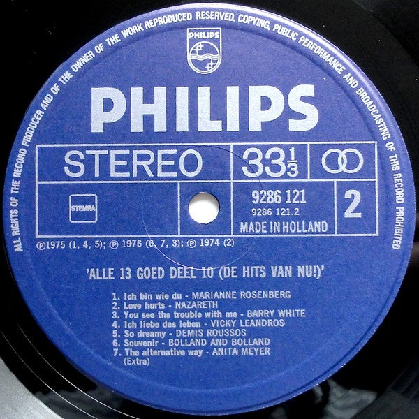 Various - Alle 13 Goed! Deel 10 (LP) 49461 Vinyl LP JUKEBOXSINGLES.NL   