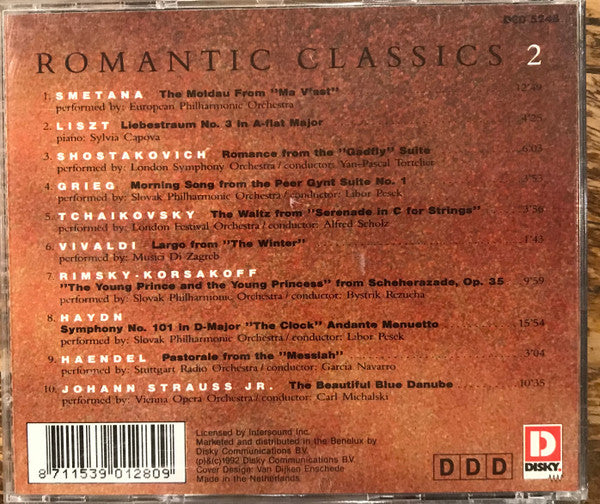 Various - Romantic Classics 2 (CD) 70390 Compact Disc Goede Staat