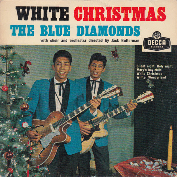 Blue Diamonds - White Christmas Vinyl Singles EP Vinyl Zeer Goed / Hoesje Goed "VINYLSINGLES.NL"