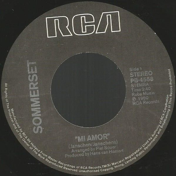 Sommerset - Mi Amor 15991