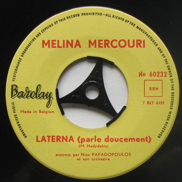 Melina Mercouri - Ta Pedia Ton Pirea Vinyl Singles Toevoegen Vinyl Goed / Hoes Generic