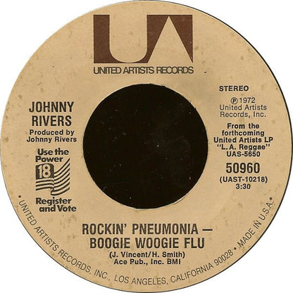 Johnny Rivers - Rockin' Pneumonia - Boogie Woogie Flu 42119 Vinyl Singles Vinyl Goed / Hoes Generic